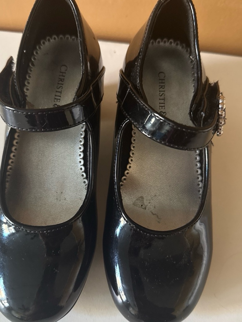 Christie Black Patent Mary Jane Dress Shoes for Kids